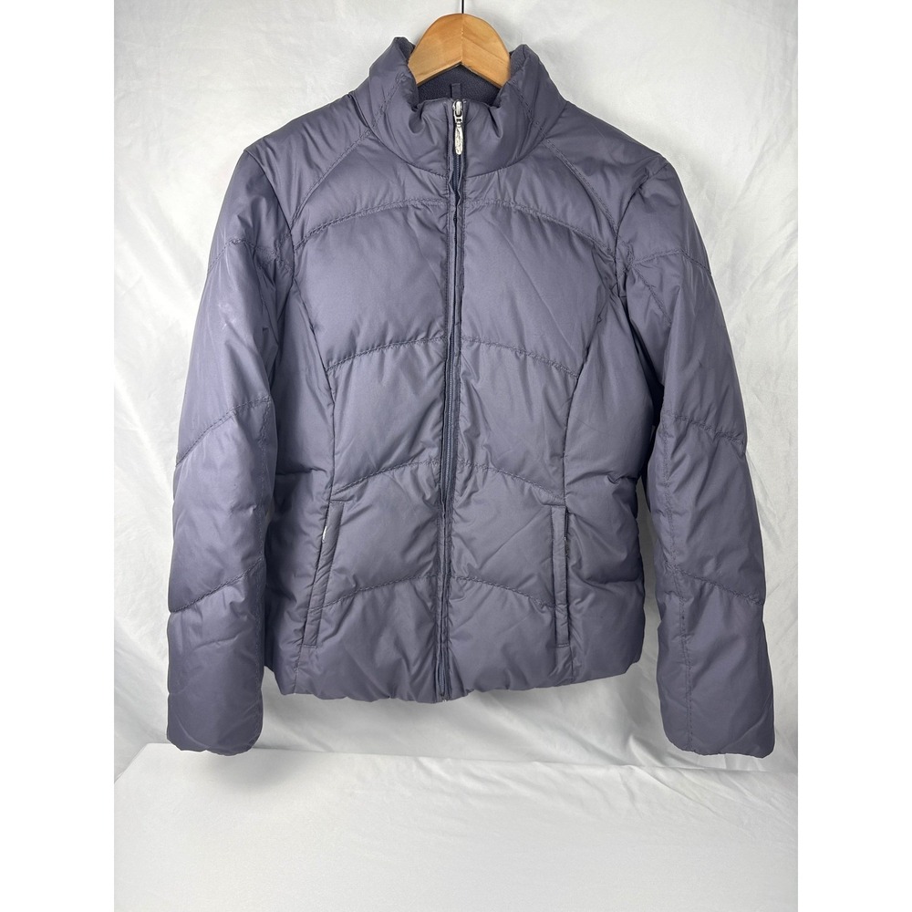 Eddie Bauer Premium Goose Down Puffer Jacket Women's Medium Purple Plum
